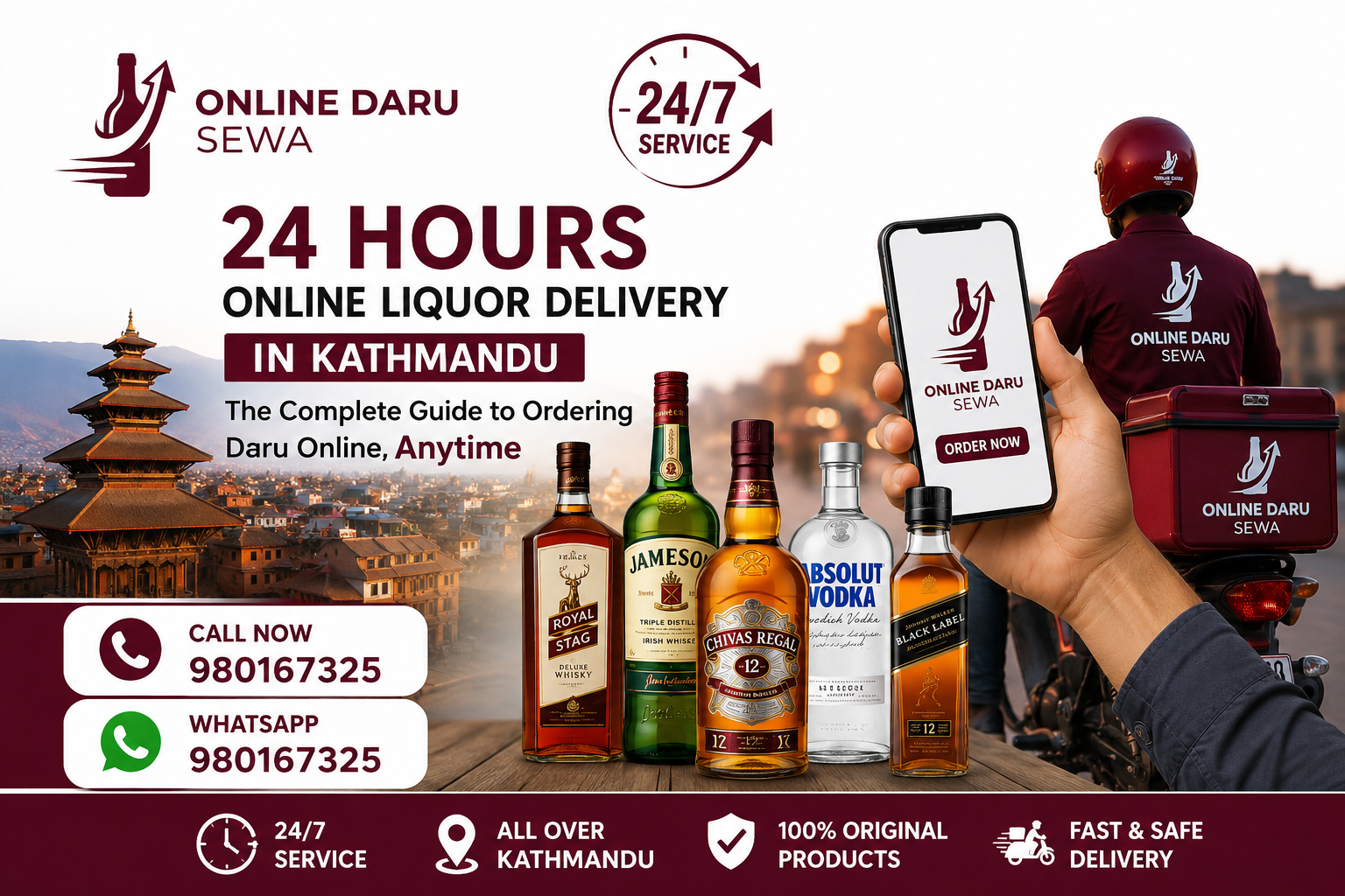 24 Hours Online Liquor Delivery in Kathmandu | OnlineDaruSewa